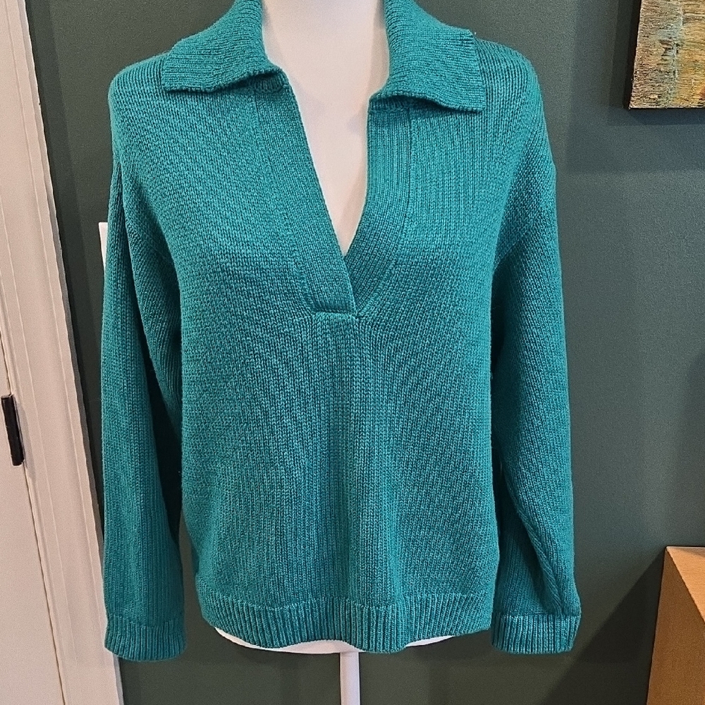 Banana Republic Textured Johnny Collar Sweater NWOT